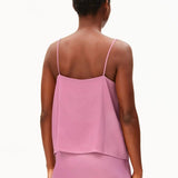 ARMEDANGELS - Satin Top mit Spaghettiträgern • washed berry - ROSA ECK