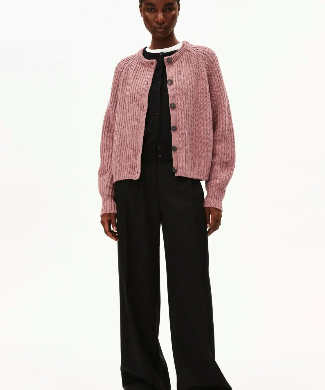 ARMEDANGELS - SELMAA Strickcardigan • light berry - ROSA ECK Concept Store