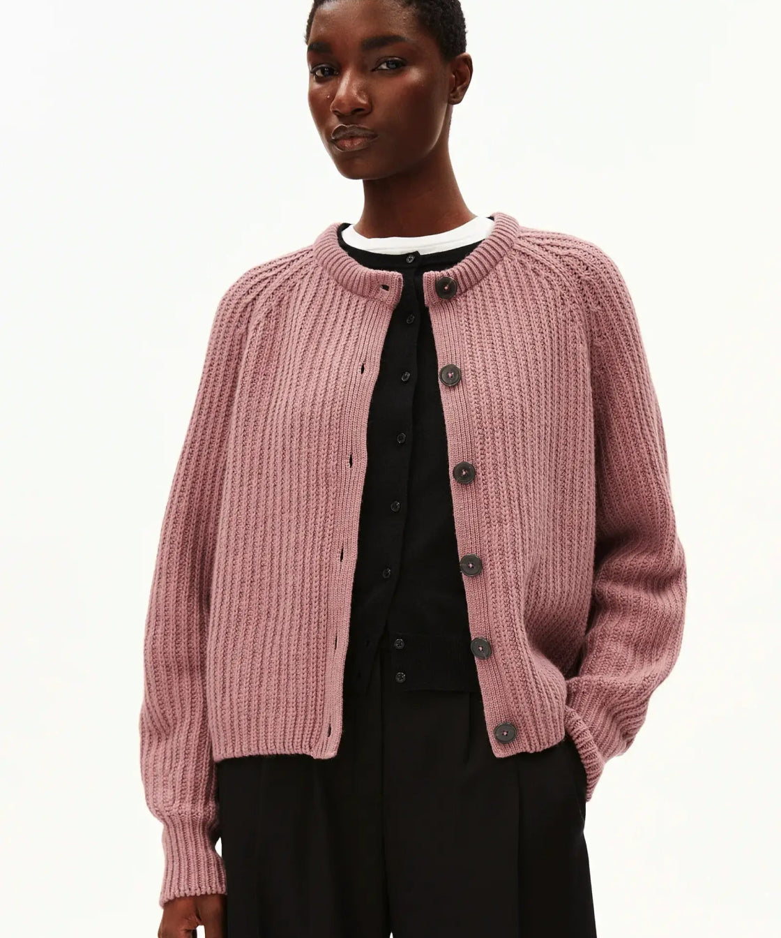 ARMEDANGELS - SELMAA Strickcardigan • light berry - ROSA ECK Concept Store