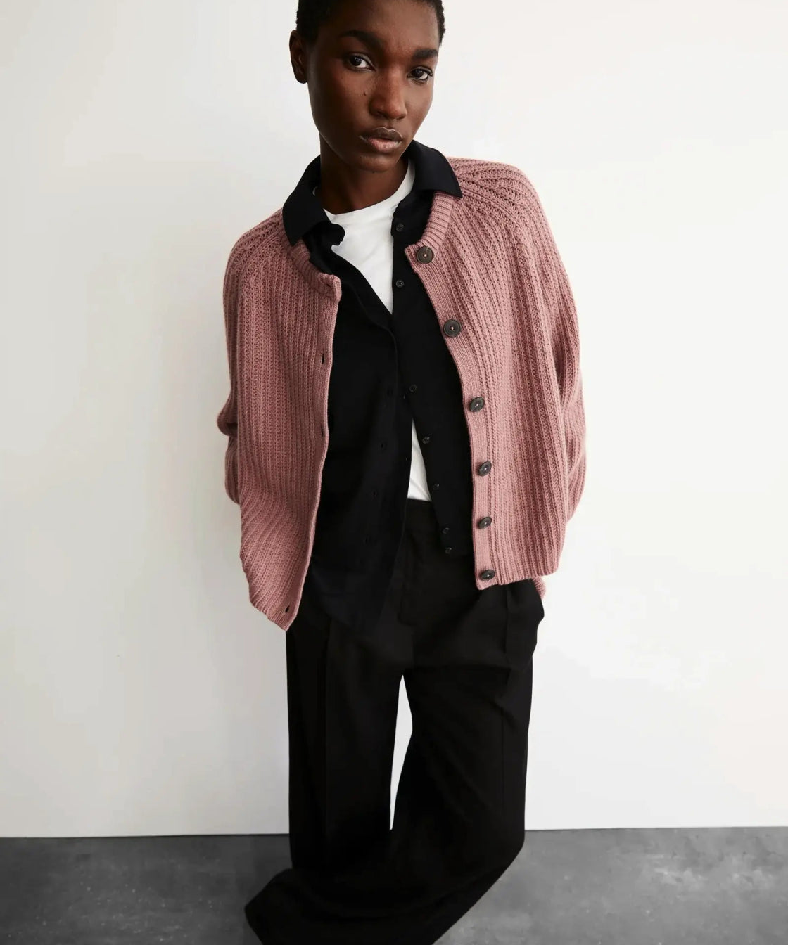 ARMEDANGELS - SELMAA Strickcardigan • light berry - ROSA ECK Concept Store