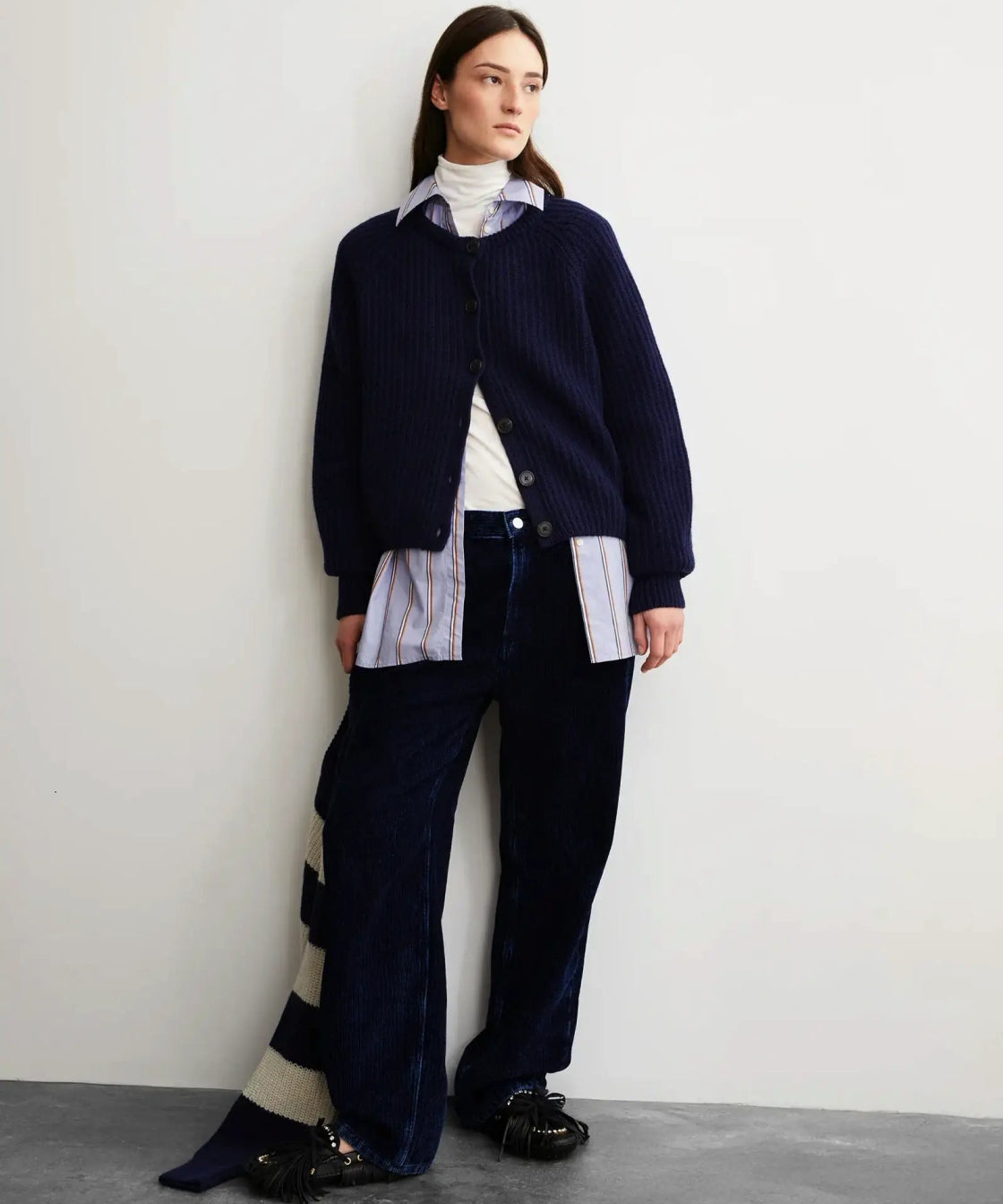 ARMEDANGELS - SELMAA Strickcardigan • tinted navy - ROSA ECK Concept Store
