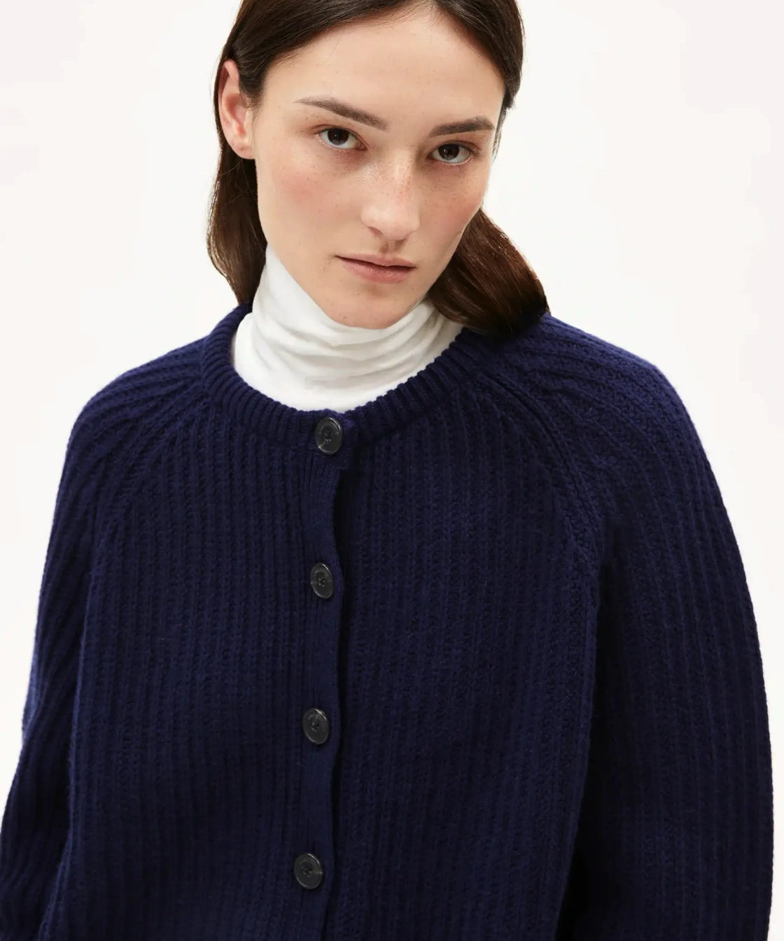 ARMEDANGELS - SELMAA Strickcardigan • tinted navy - ROSA ECK Concept Store