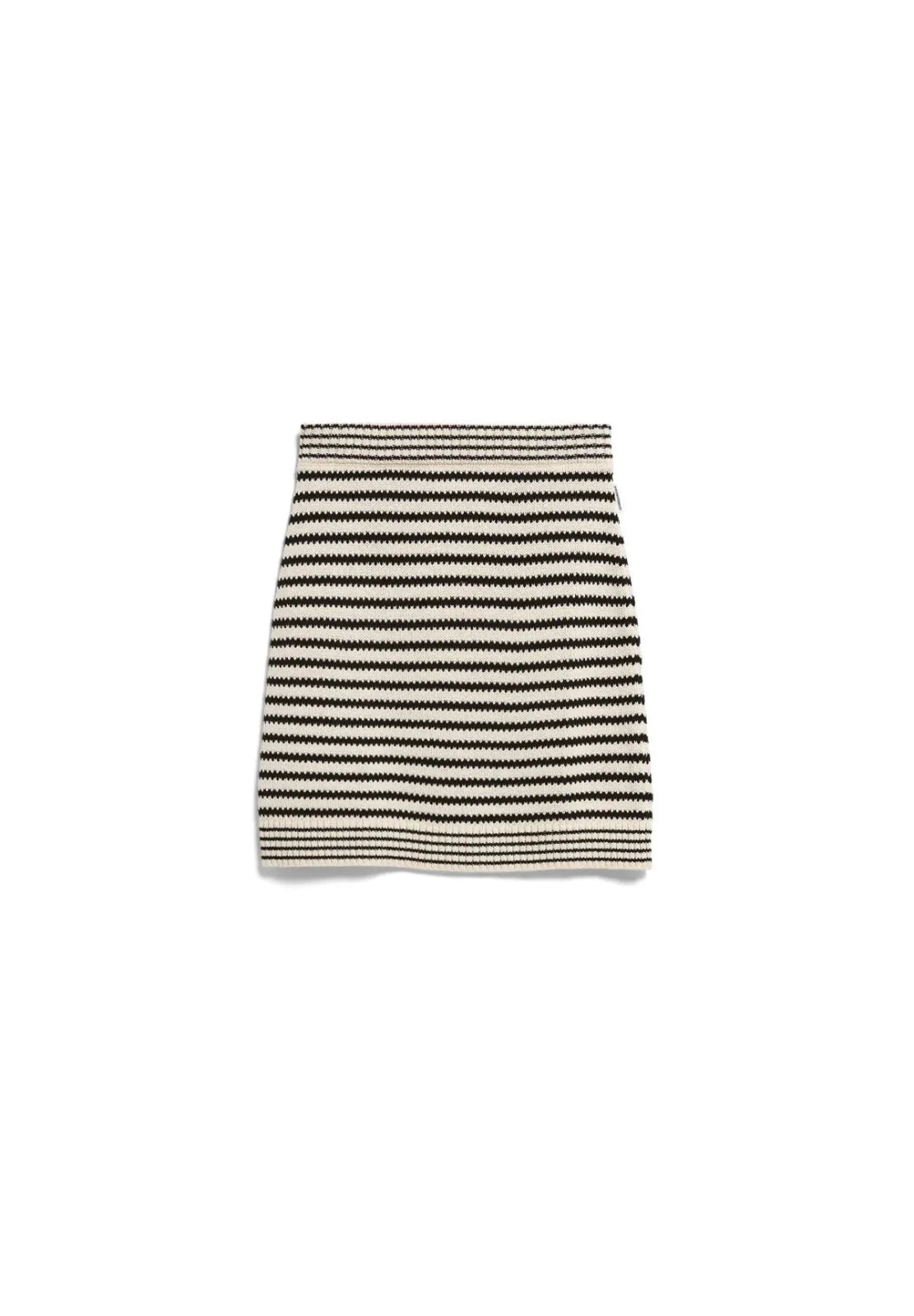 ARMEDANGELS - Strick Minirock mit Streifen • undyed - black - ROSA ECK