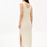 ARMEDANGELS - Strickkleid aus Leinenmix • undyed - ROSA ECK