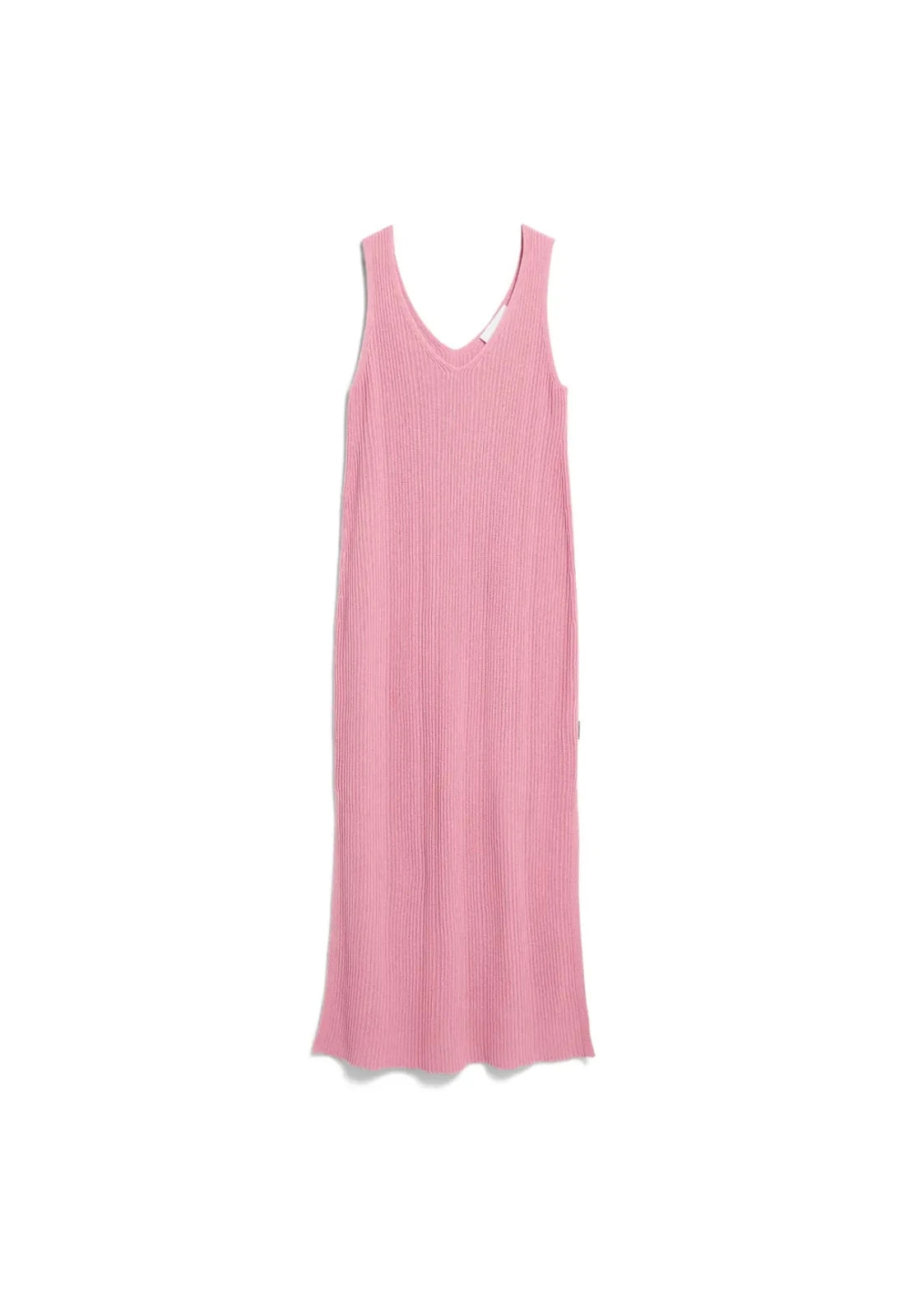 ARMEDANGELS - Strickkleid aus Leinenmix • washed berry - ROSA ECK