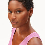 ARMEDANGELS - Stricktop aus Leinenmix • washed berry - ROSA ECK