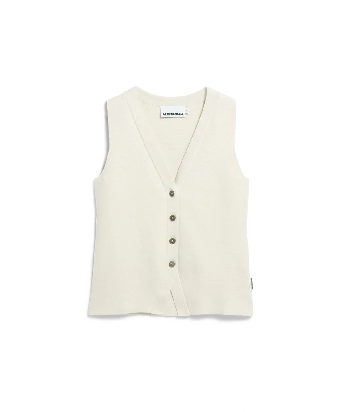 ARMEDANGELS - Strickweste mit Knöpfen • oatmilk - ROSA ECK