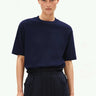 ARMEDANGELS - TARJAA Heavyweight T‑Shirt • tinted navy - ROSA ECK Concept Store