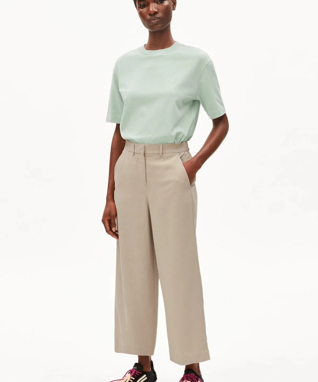 ARMEDANGELS - TARJAA T-Shirt • foam - ROSA ECK