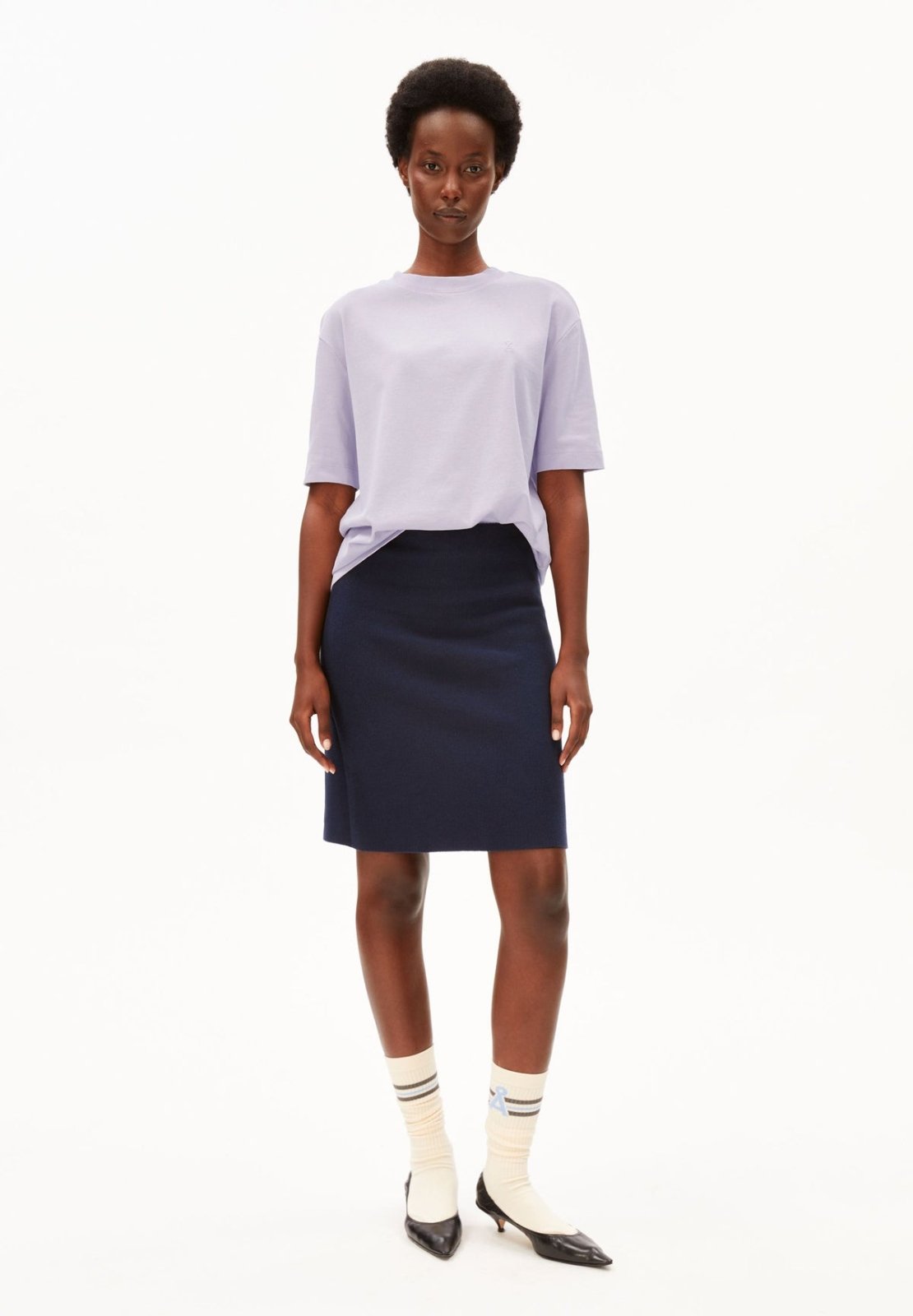 ARMEDANGELS - TARJAA T-Shirt • moonlit lilac - ROSA ECK
