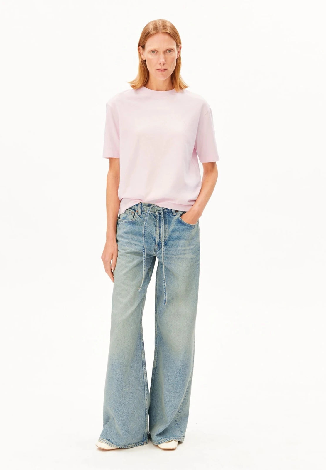 ARMEDANGELS - TARJAA T-Shirt • pink mist - T-Shirt - ROSA ECK