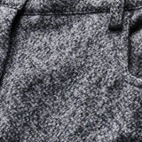 Tweed Barrel Hose • mid grey melange-oatmilk