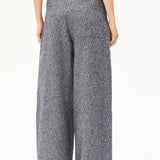 ARMEDANGELS - Tweed Barrel Hose • mid grey melange-oatmilk - ROSA ECK