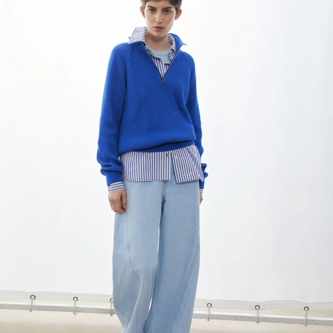 ARMEDANGELS - VANISÉ Strickpullover • dynamo blue - light dynamo blue - Pullover - ROSA ECK