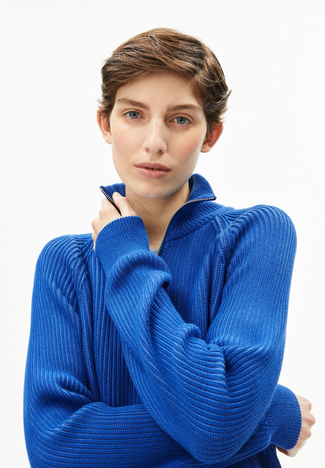 ARMEDANGELS - VANISÉ Strickpullover • dynamo blue - light dynamo blue - Pullover - ROSA ECK