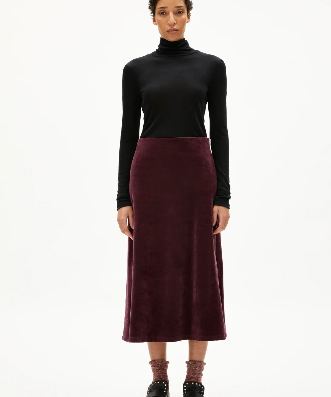 ARMEDANGELS - VOLAGAA VELVET Rock • dark cranberry - Rock - ROSA ECK