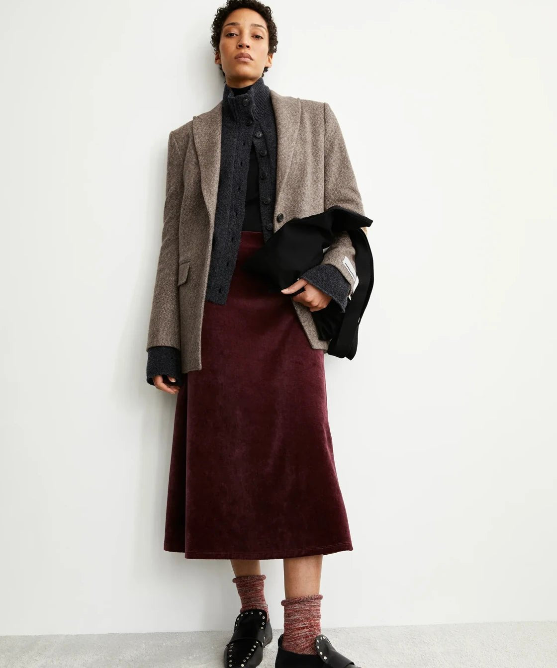 ARMEDANGELS - VOLAGAA VELVET Rock • dark cranberry - Rock - ROSA ECK