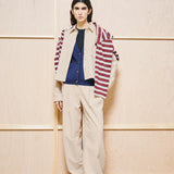Wide Leg Cord-Bundfaltenhose • soft honey