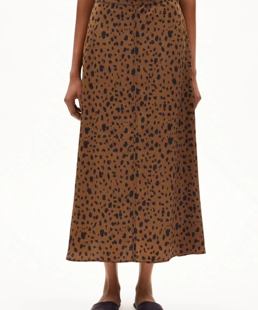 ARMEDANGELS - WOLAARIA LEOPAA Rock • dark camel - Rock - ROSA ECK Concept Store