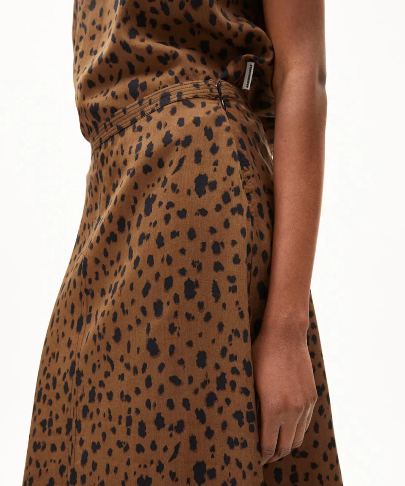 ARMEDANGELS - WOLAARIA LEOPAA Rock • dark camel - Rock - ROSA ECK Concept Store