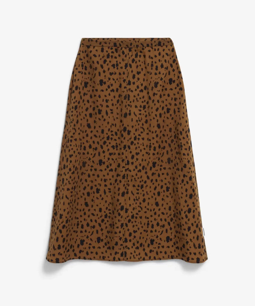 ARMEDANGELS - WOLAARIA LEOPAA Rock • dark camel - Rock - ROSA ECK Concept Store