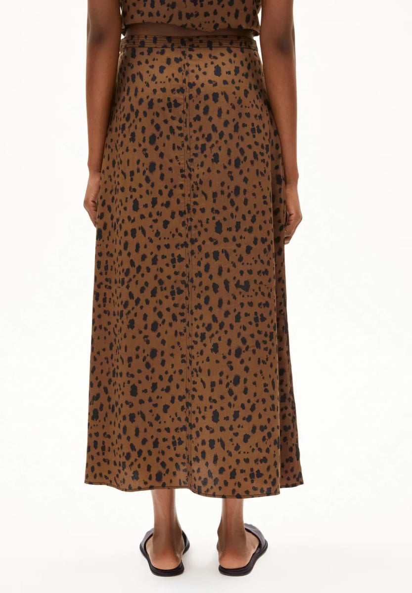 ARMEDANGELS - WOLAARIA LEOPAA Rock • dark camel - Rock - ROSA ECK Concept Store