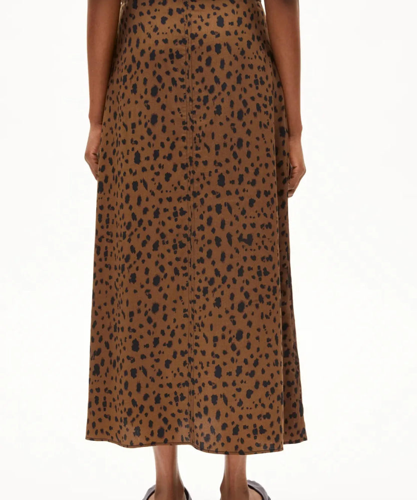 ARMEDANGELS - WOLAARIA LEOPAA Rock • dark camel - Rock - ROSA ECK Concept Store