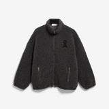 Woll-Mix Fleecejacke • steel melange