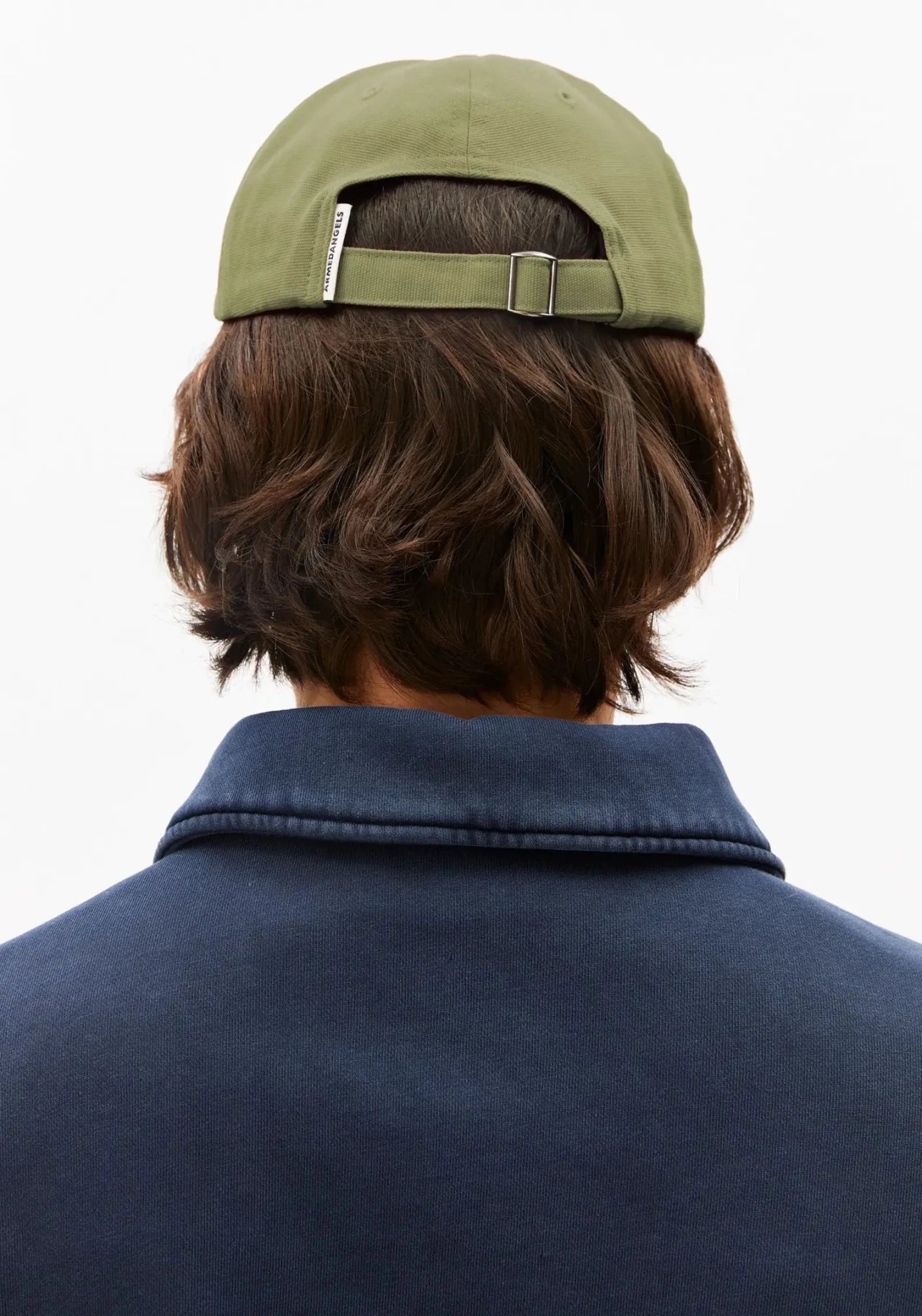 ARMEDANGELS - YENAAS BOLD Cap • Fatigue Green - ROSA ECK