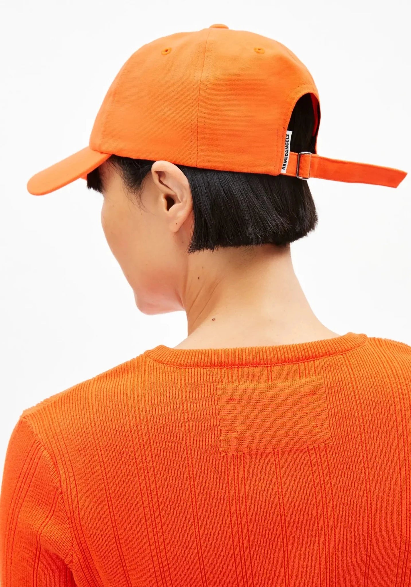 ARMEDANGELS - YENAAS BOLD Cap • Sunset Orange - ROSA ECK