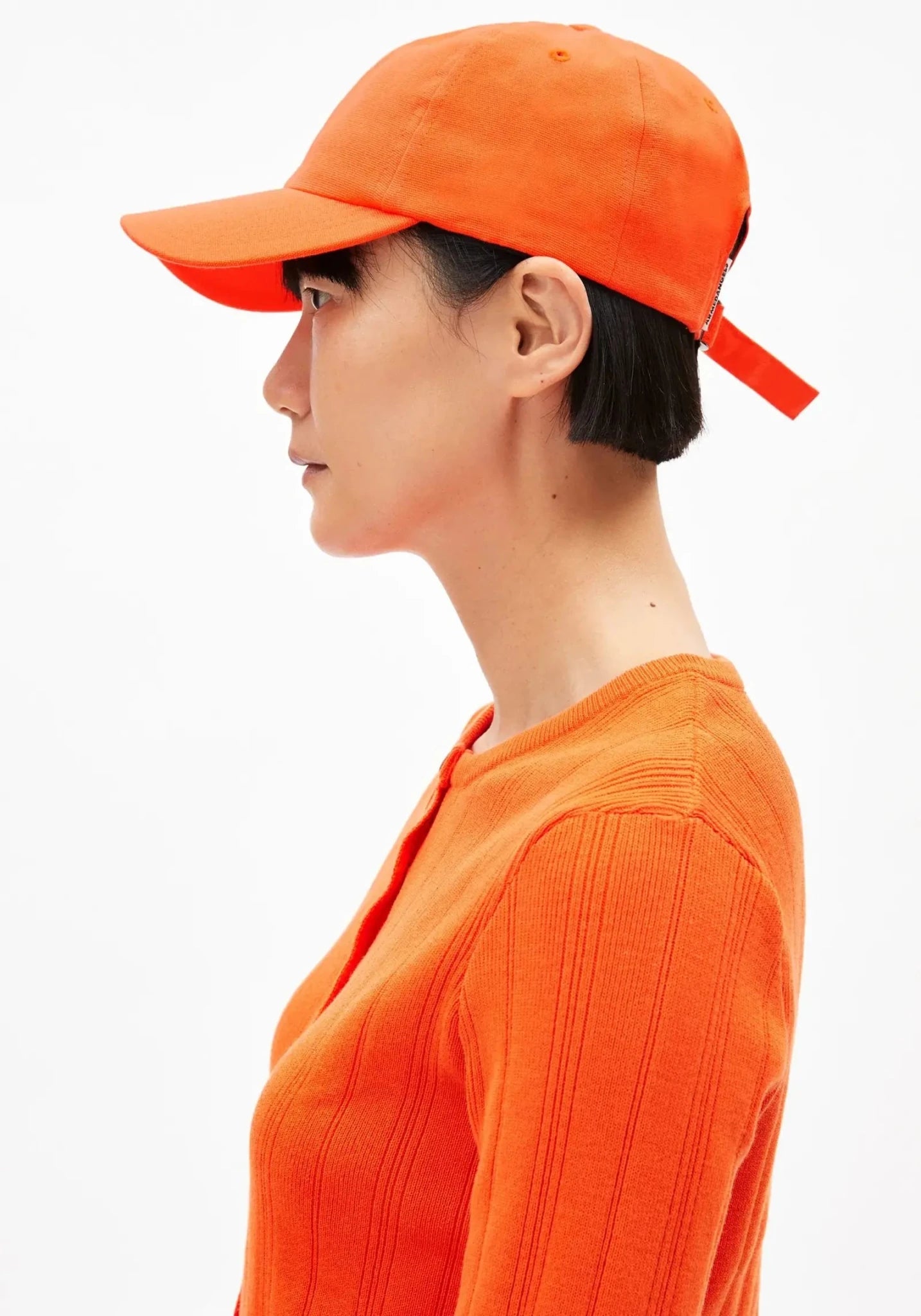 ARMEDANGELS - YENAAS BOLD Cap • Sunset Orange - ROSA ECK