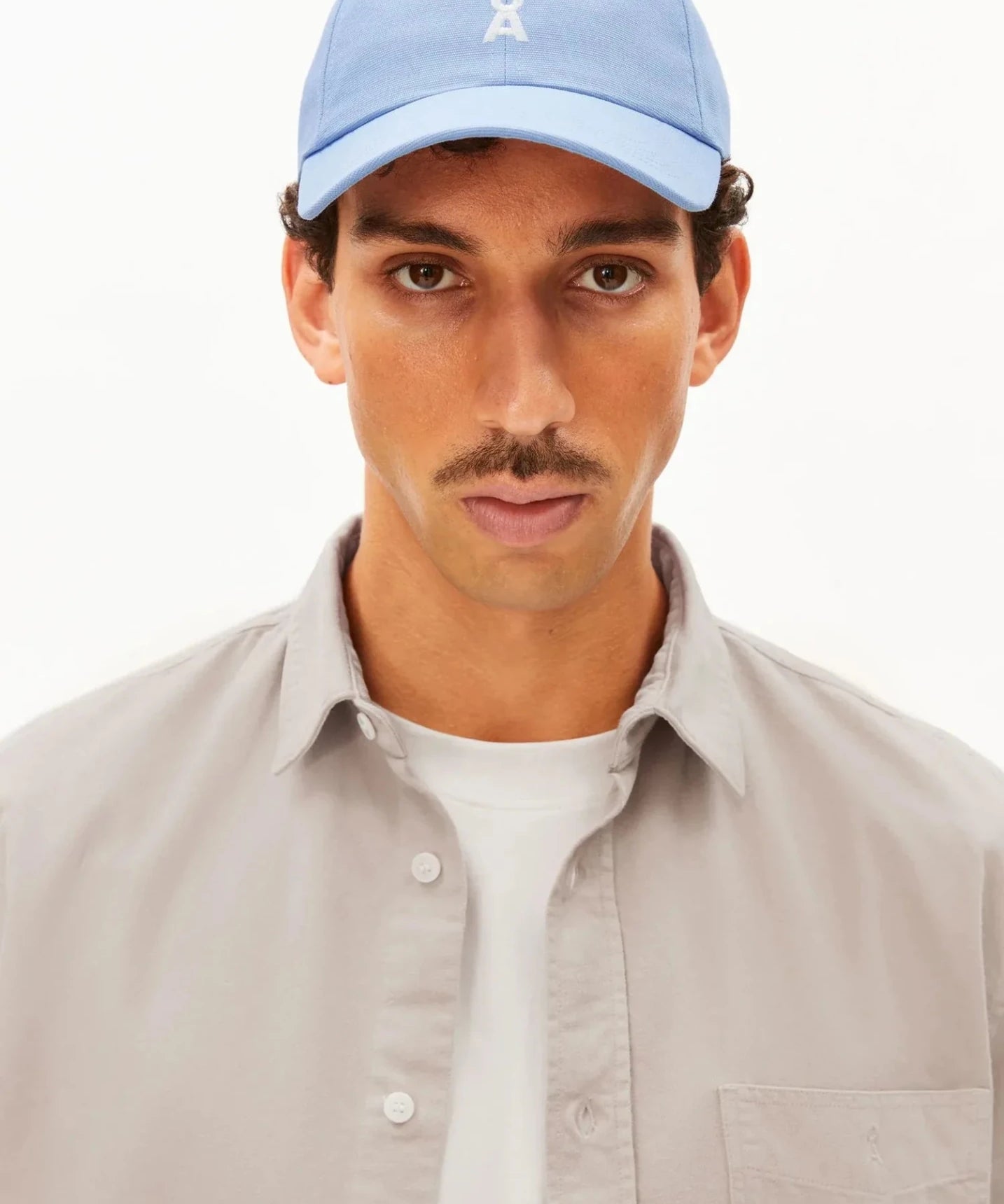 ARMEDANGELS - YENAAS BOLD Cap • Wedgwood - ROSA ECK