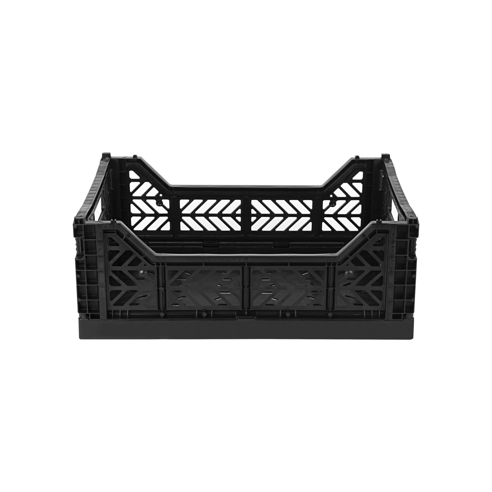 Aykasa Faltkiste Midi in Black (Schwarz), stapelbare Klappbox – ROSA ECK