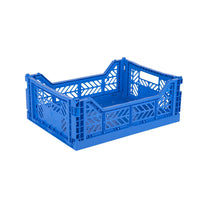 Aykasa Faltkiste Midi in Blue (Blau), stapelbare Klappbox – ROSA ECK