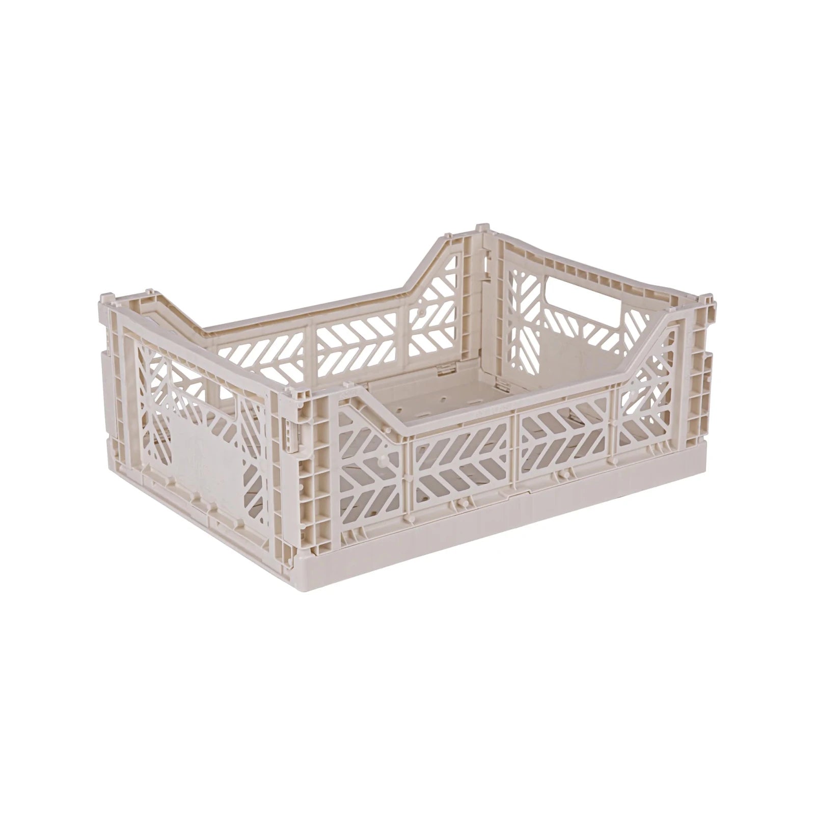 Aykasa Faltkiste Midi in Coconut Milk (Beige), stapelbare Klappbox – ROSA ECK