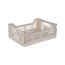 Aykasa Faltkiste Midi in Coconut Milk (Beige), stapelbare Klappbox – ROSA ECK