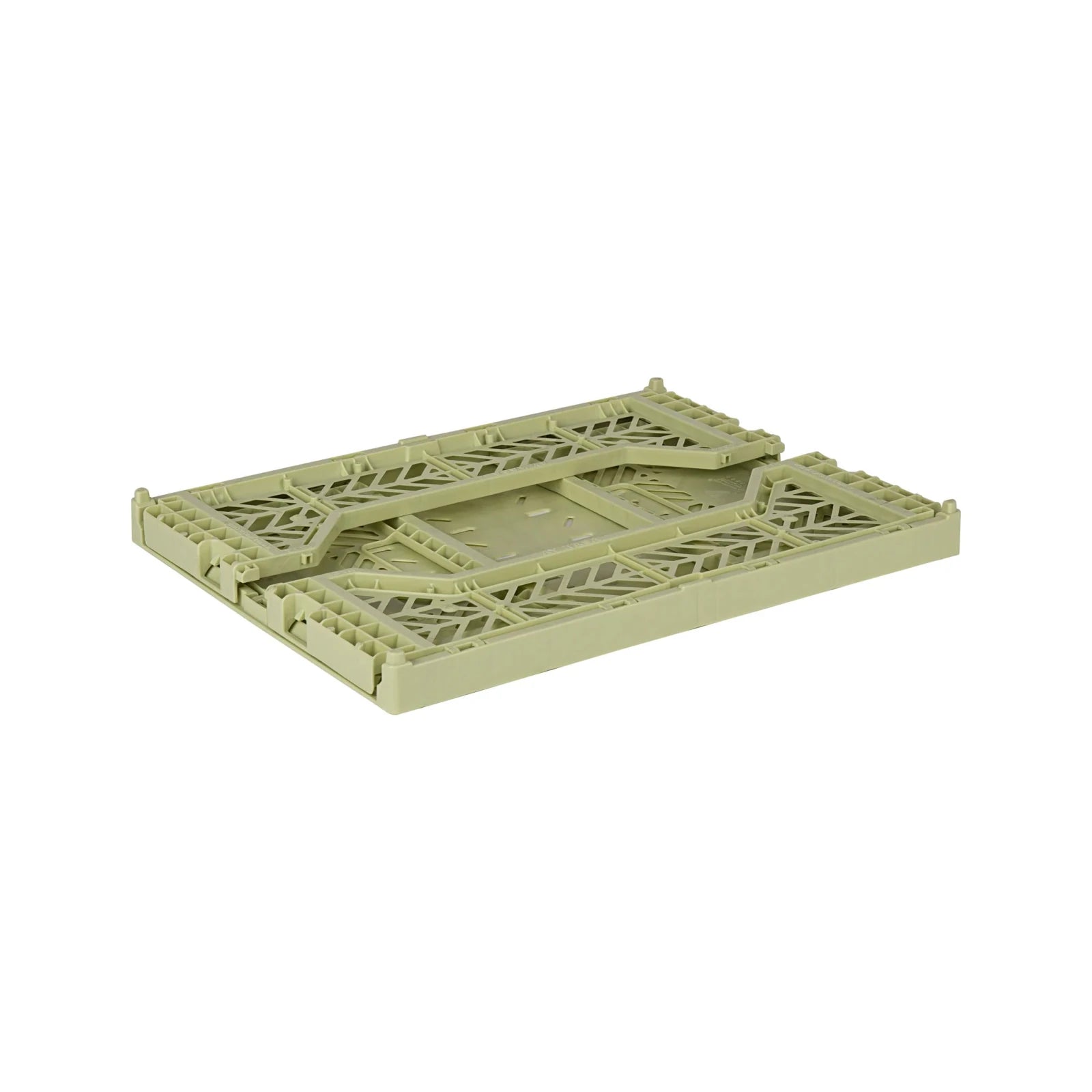 Aykasa Faltkiste Midi in Lime Cream (Grün), stapelbare Klappbox – ROSA ECK