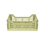 Aykasa Faltkiste Midi in Lime Cream (Grün), stapelbare Klappbox – ROSA ECK