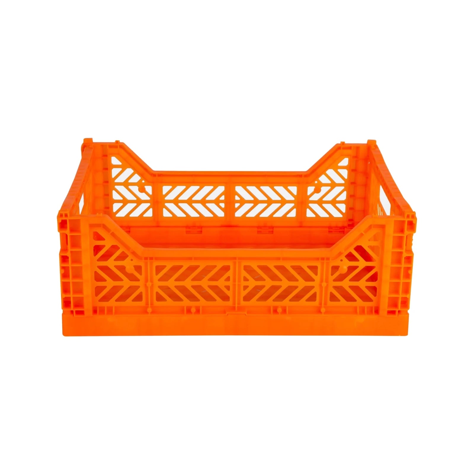Aykasa Faltkiste Midi in Neon Orange (Orange), stapelbare Klappbox – ROSA ECK