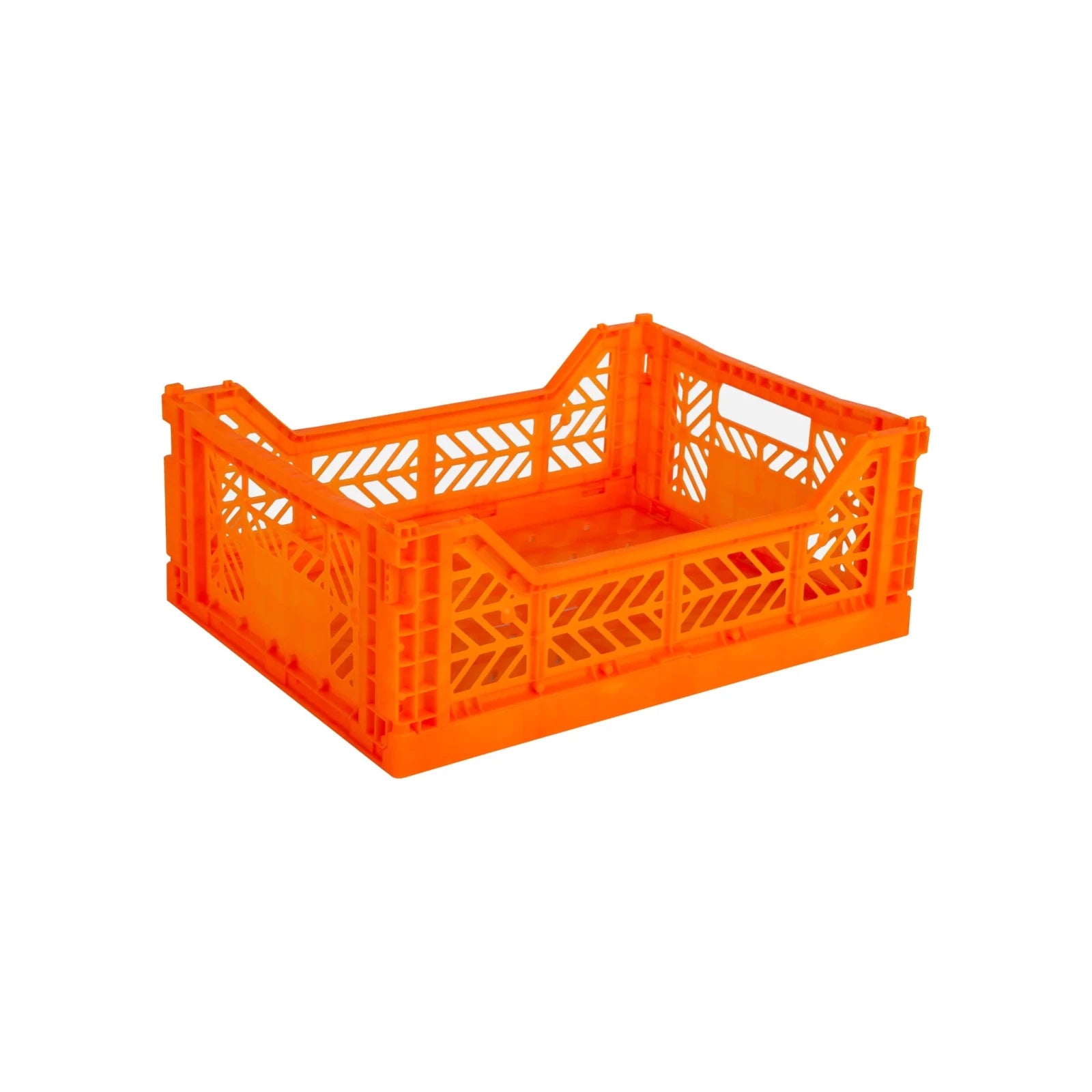 Aykasa Faltkiste Midi in Neon Orange (Orange), stapelbare Klappbox – ROSA ECK