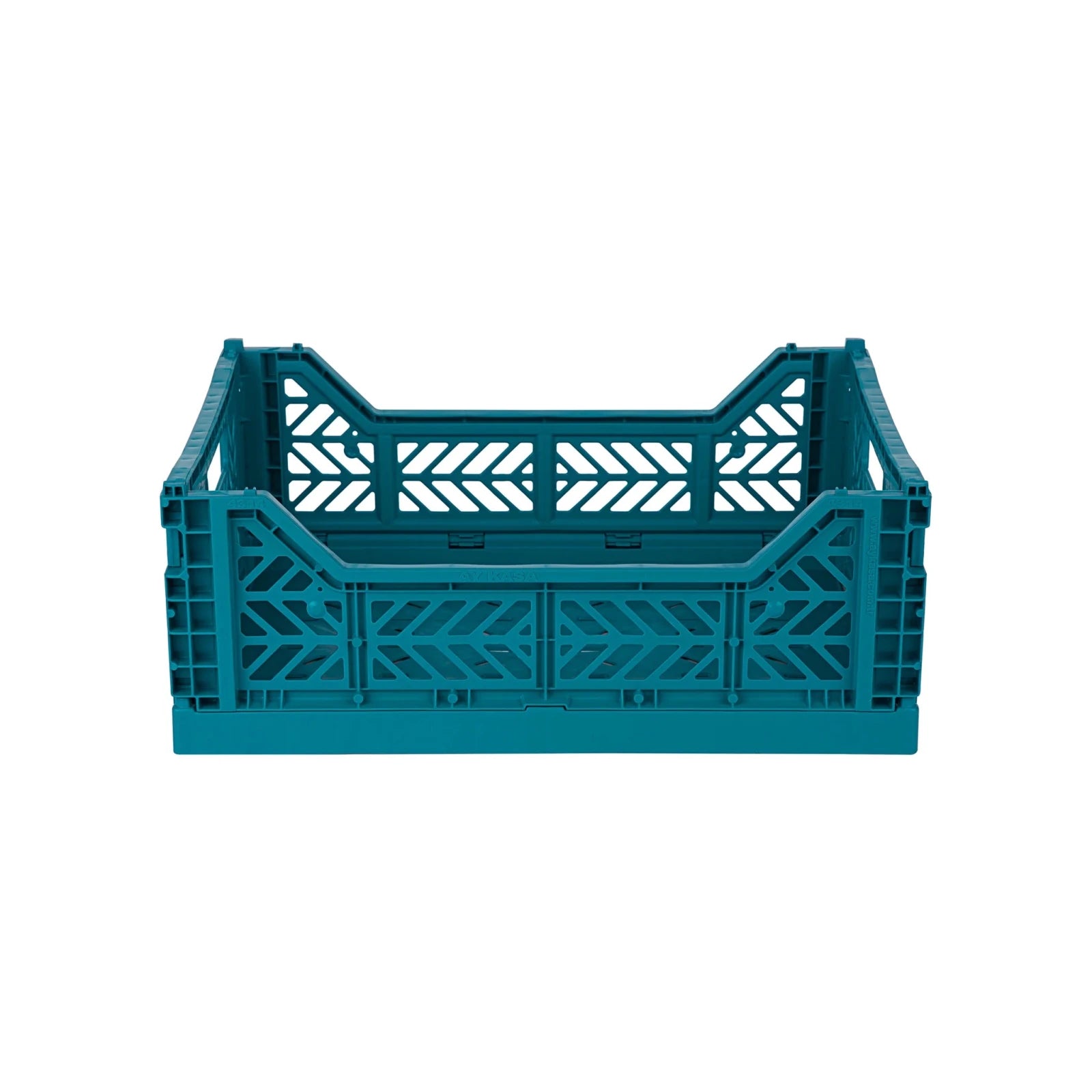 Aykasa Faltkiste Midi in Peacock Green (Grün), stapelbare Klappbox – ROSA ECK