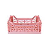 Aykasa Faltkiste Midi in Strawberry Milk (Rosa), stapelbare Klappbox – ROSA ECK