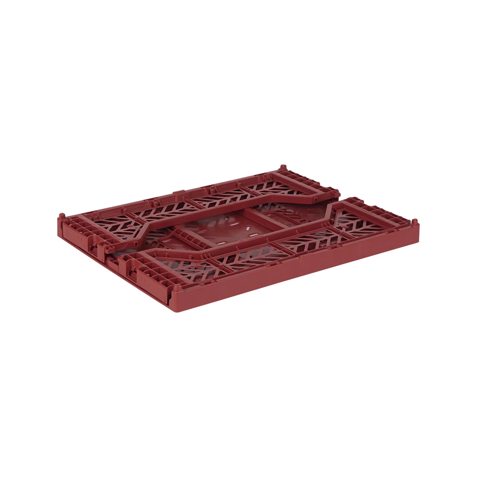 Aykasa Faltkiste Midi in Tile Red (Rot), stapelbare Klappbox – ROSA ECK