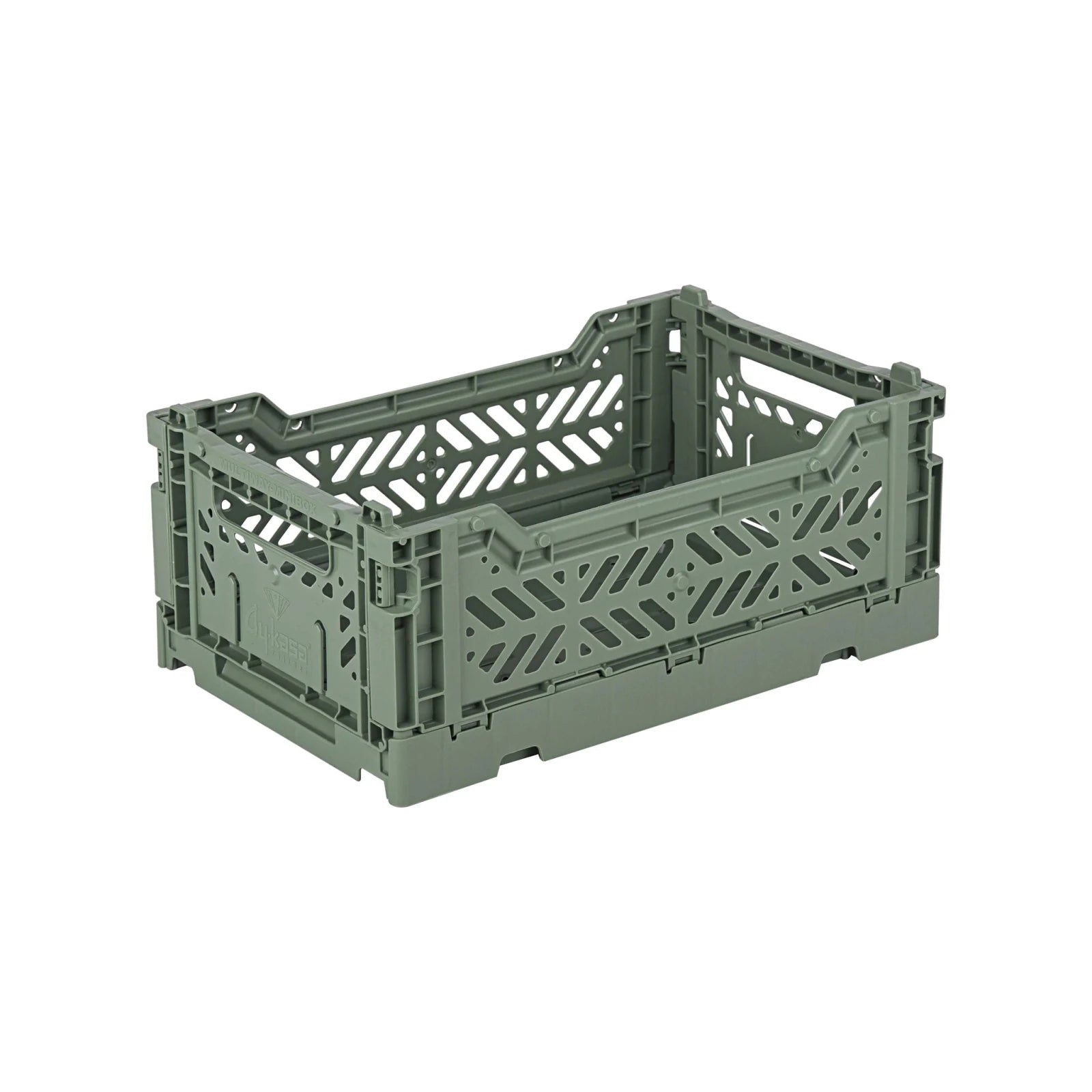 Aykasa Faltkiste Mini in Almond Green (Grün), stapelbare Klappbox – ROSA ECK