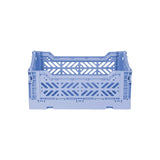 Aykasa Faltkiste Mini in Baby Blue (Blau), stapelbare Klappbox – ROSA ECK