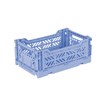 Aykasa Faltkiste Mini in Baby Blue (Blau), stapelbare Klappbox – ROSA ECK
