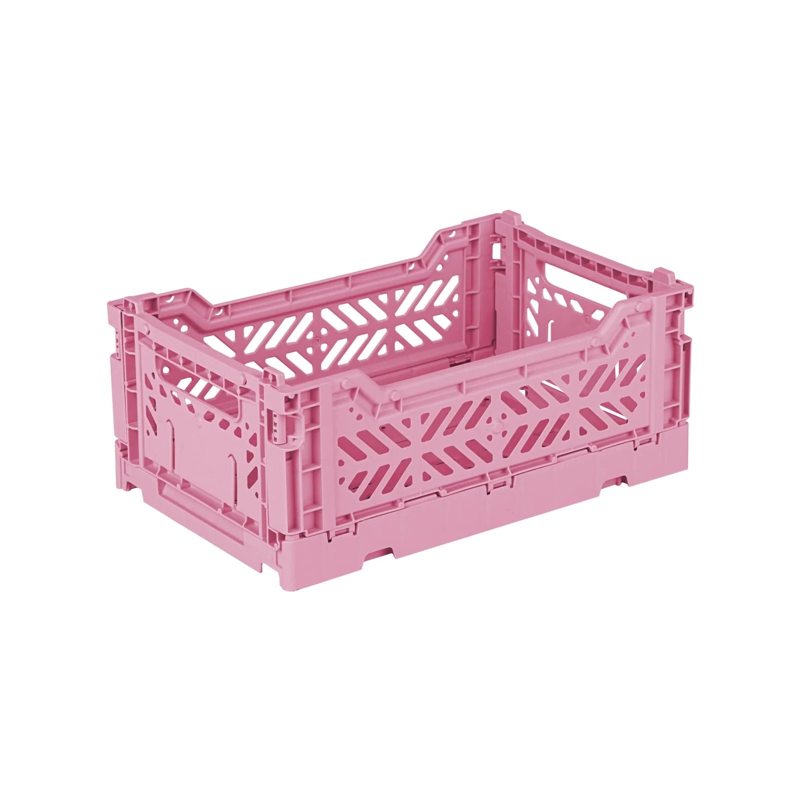 Aykasa Faltkiste Mini in Baby Pink (Rosa), stapelbare Klappbox – ROSA ECK
