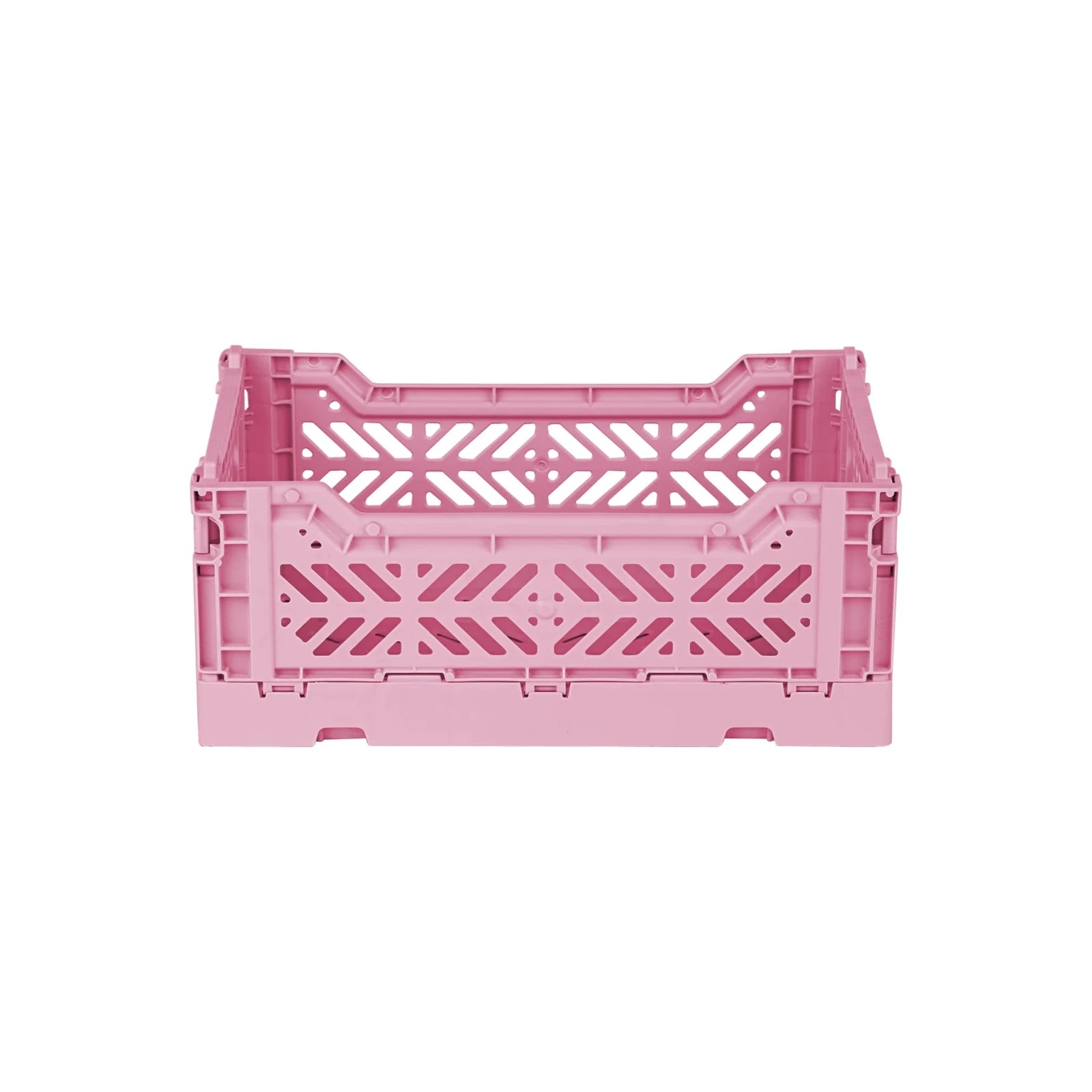 Aykasa Faltkiste Mini in Baby Pink (Rosa), stapelbare Klappbox – ROSA ECK