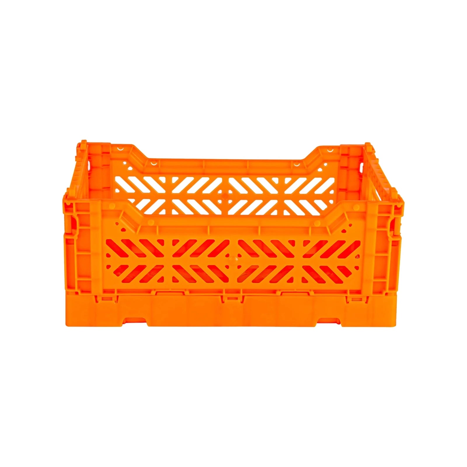 Aykasa Faltkiste Mini in Neon Orange (Orange), stapelbare Klappbox – ROSA ECK