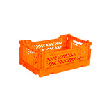 Aykasa Faltkiste Mini in Neon Orange (Orange), stapelbare Klappbox – ROSA ECK